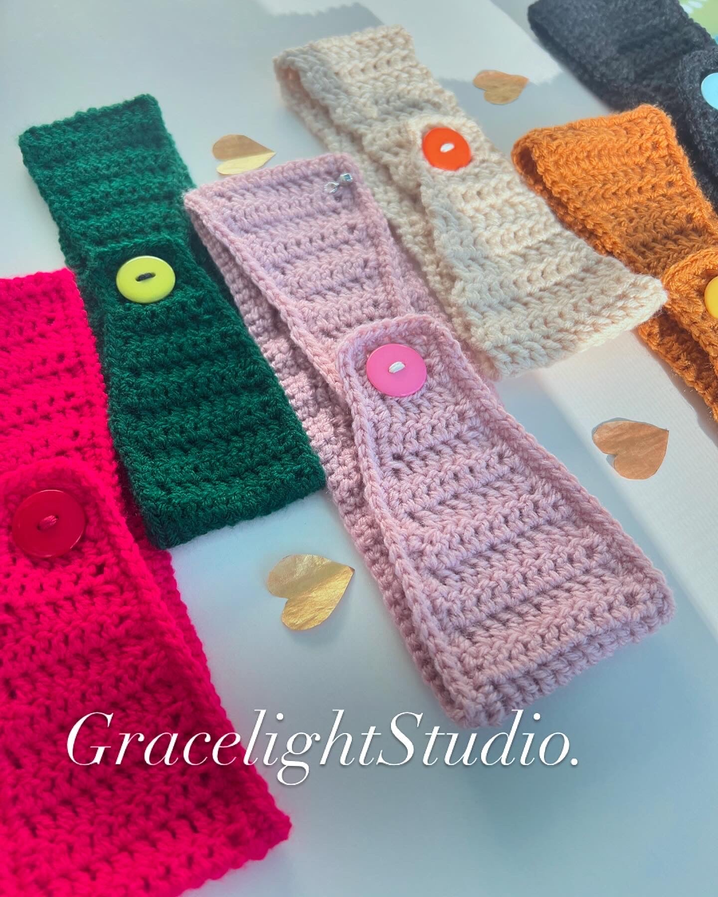 Crochet Handmade Headwrap Earwarmer (priced individually)