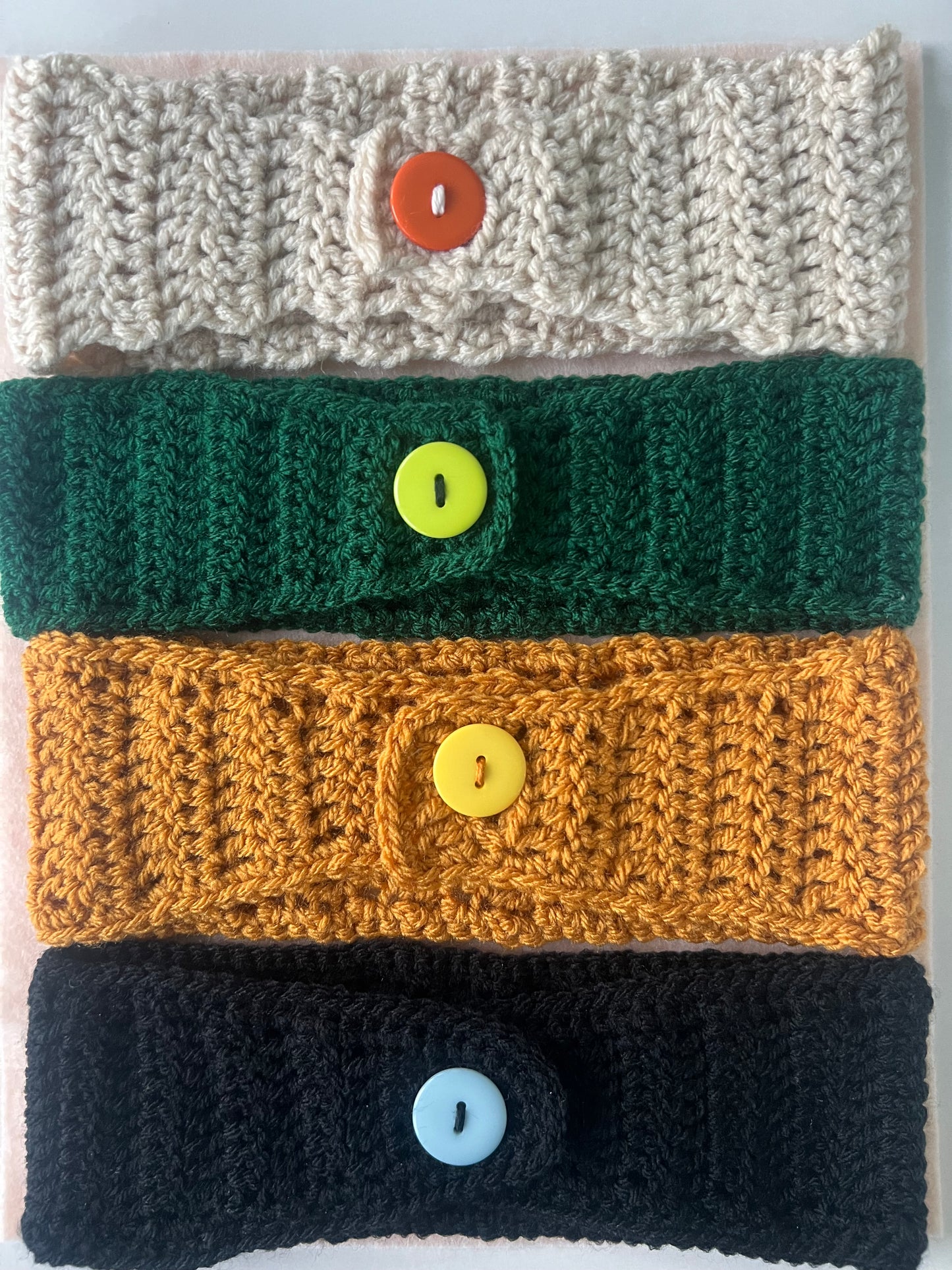 Crochet Handmade Headwrap Earwarmer (priced individually)
