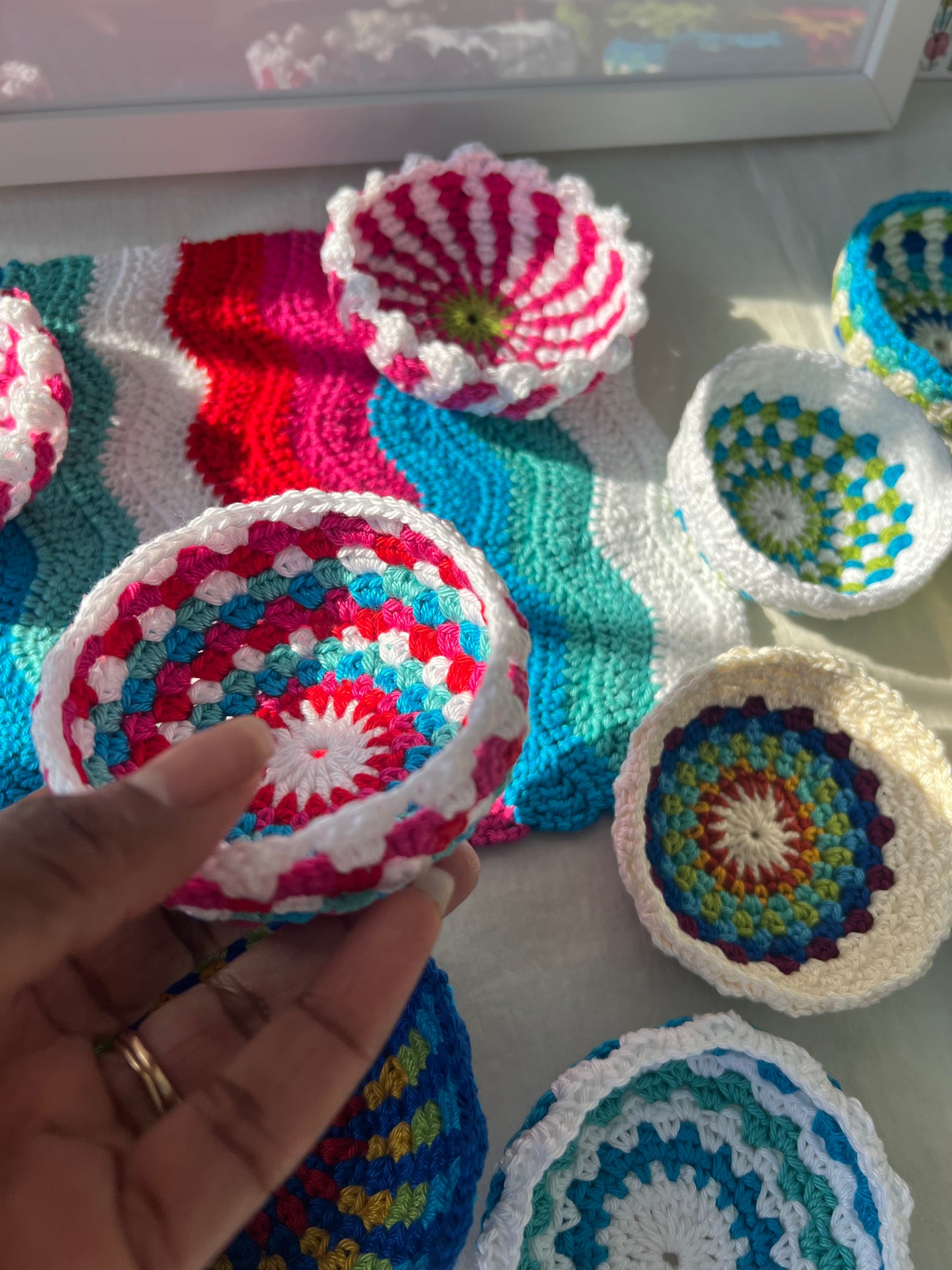 Spring Cheer Mini Crochet Bowl
