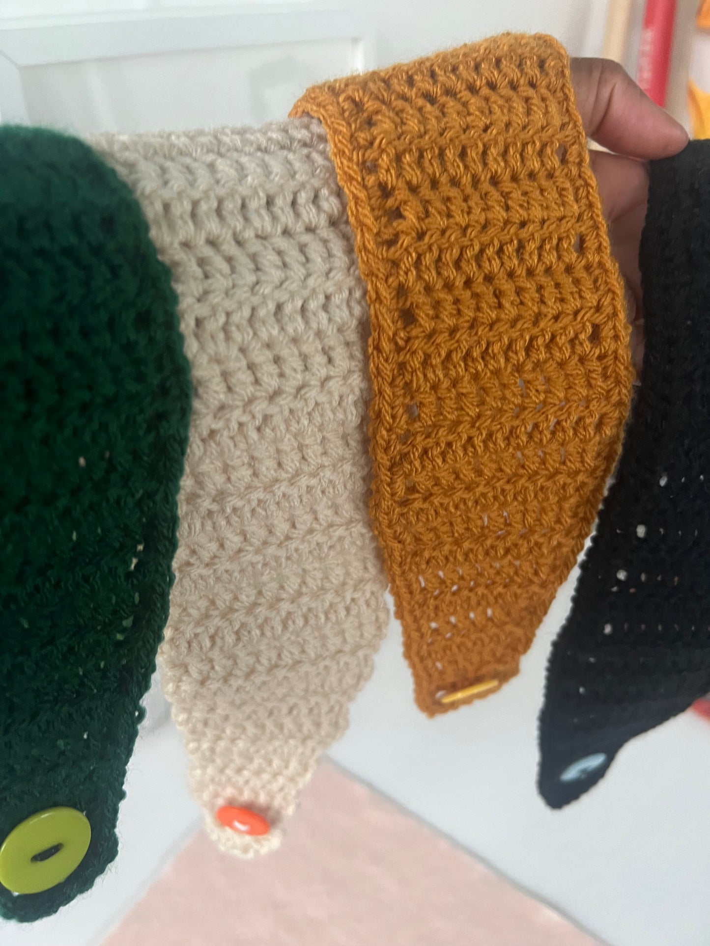 Crochet Handmade Headwrap Earwarmer (priced individually)