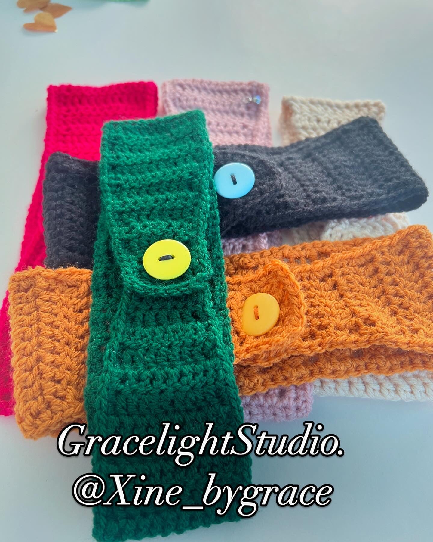 Crochet Handmade Headwrap Earwarmer (priced individually)