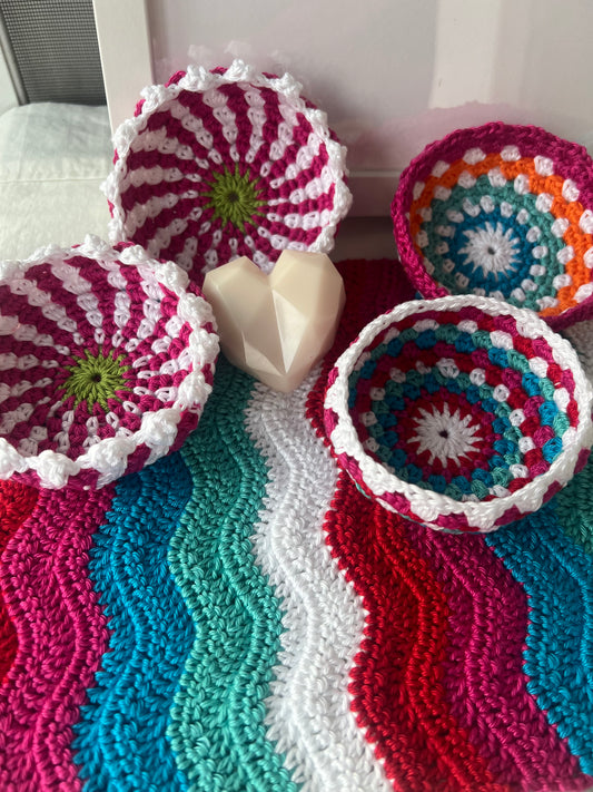 Spring Cheer Mini  Crochet Bowl