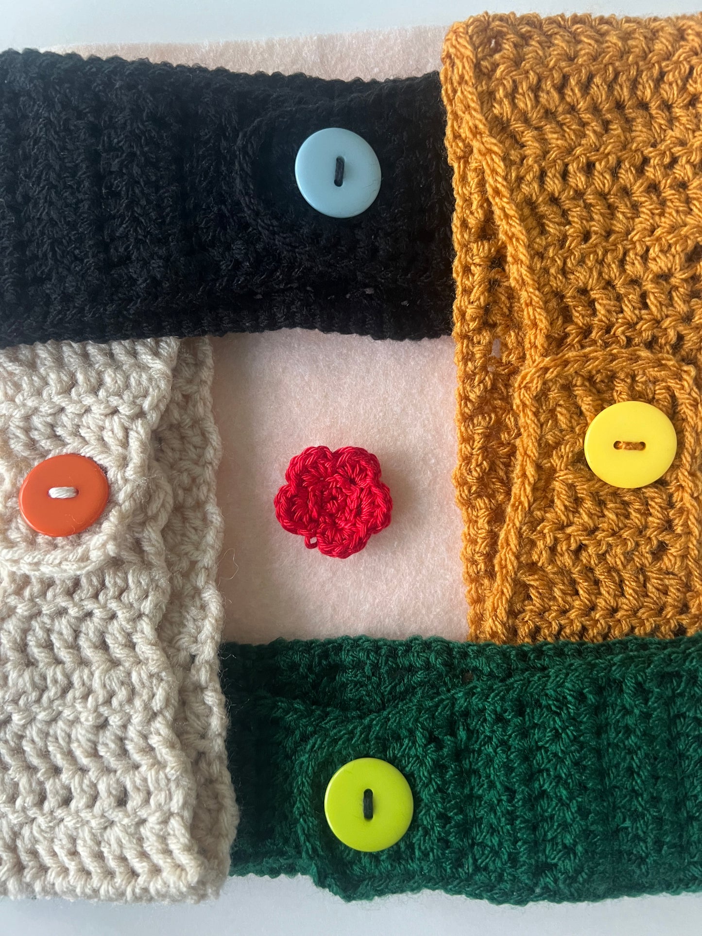 Crochet Handmade Headwrap Earwarmer (priced individually)