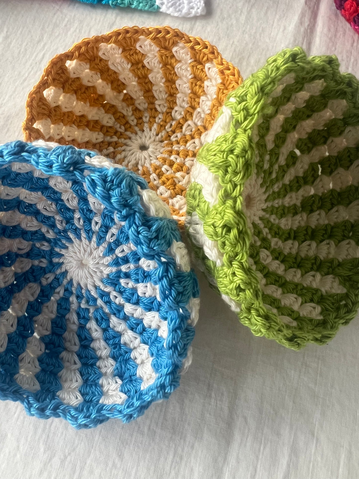 Classy and handmade. Decorative crochet bowls.