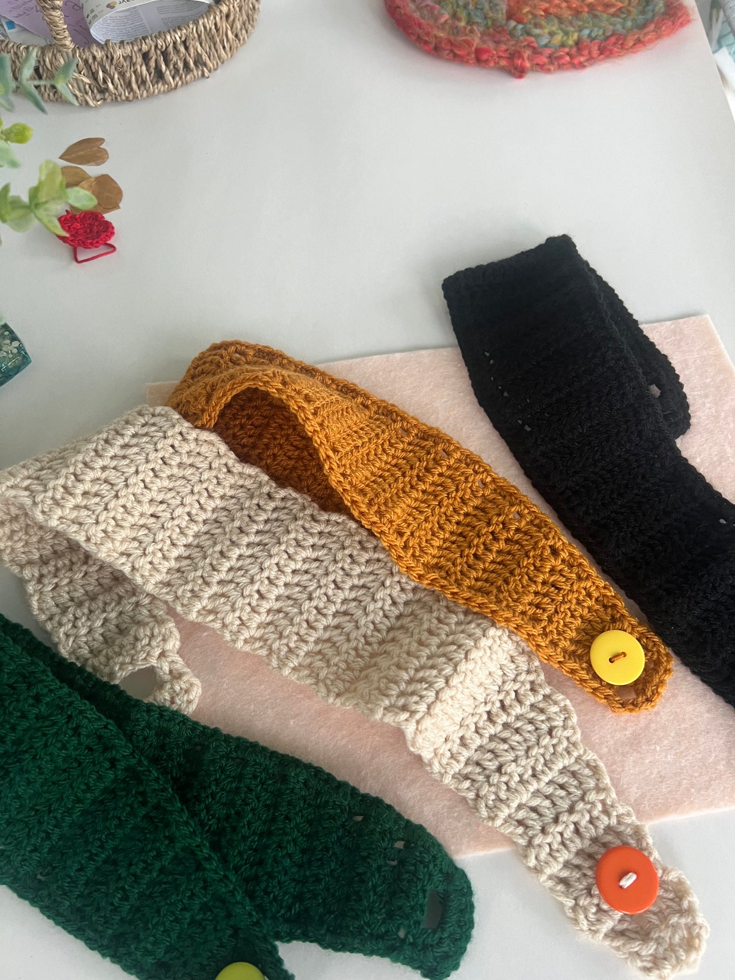 Crochet Handmade Headwrap Earwarmer (priced individually)