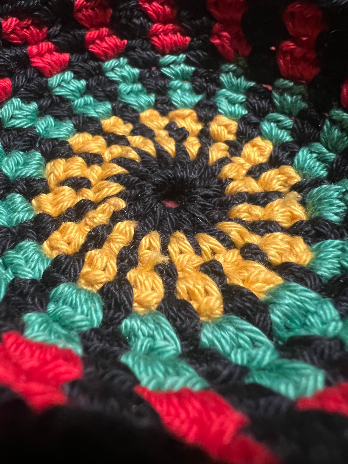 Pan African multicolor mini crochet bowl (made upon order)