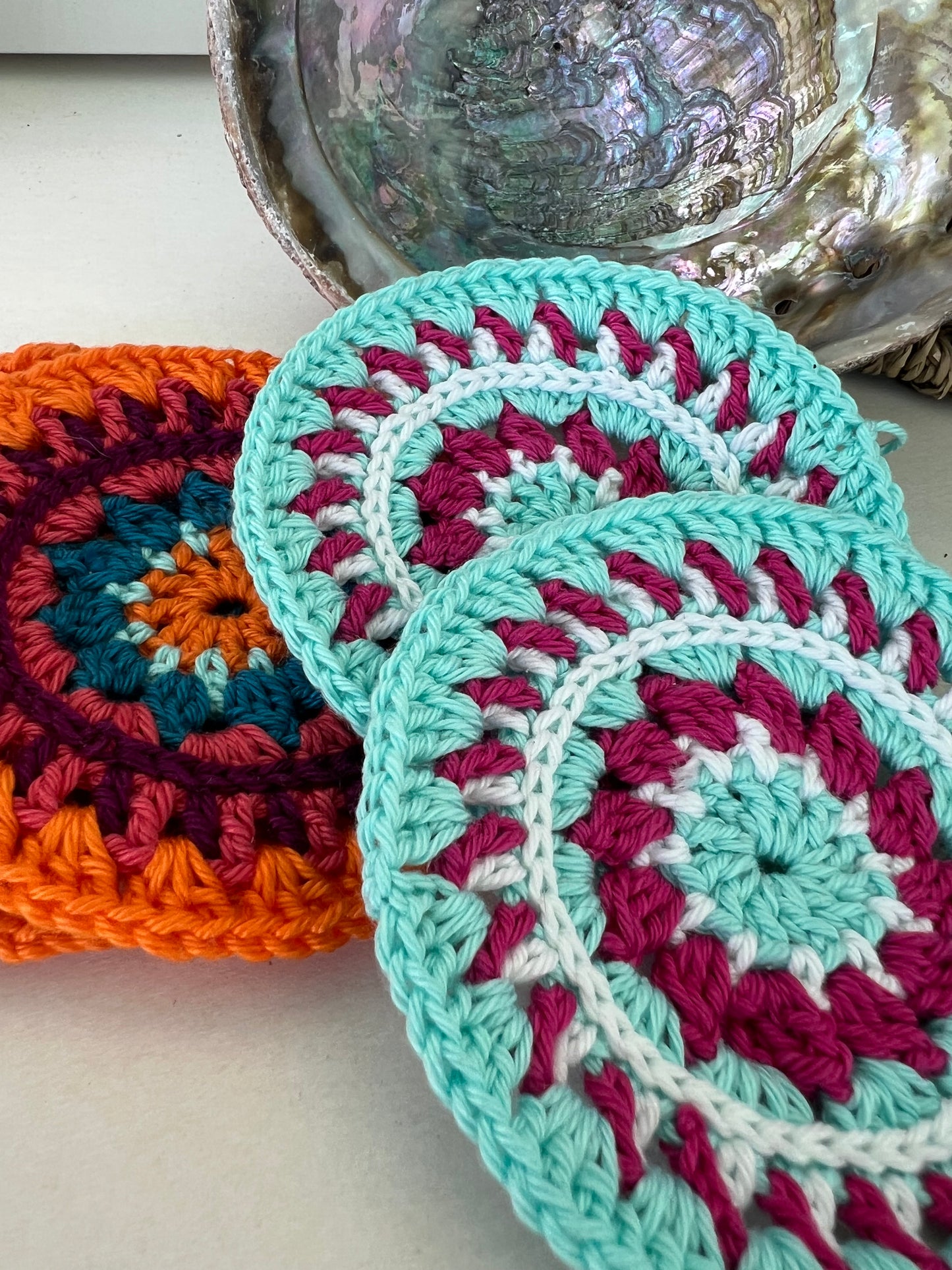 (Copy) Mini Mandala-style Crochet Coasters (Set of 2)